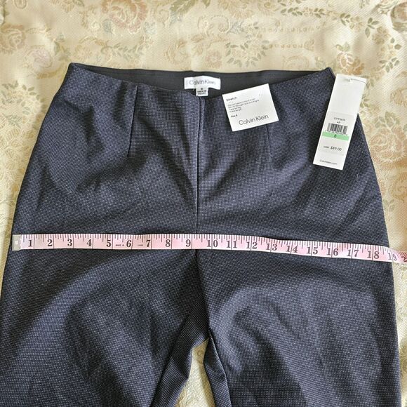 vintage Calvin Klein Pants Women’s Size 8 Gray  Skinny Pull On Dress - Picture 5 of 9